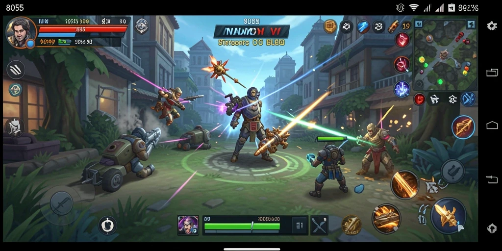 Tangkapan layar menunjukkan gameplay SLG yang intens dan strategis.