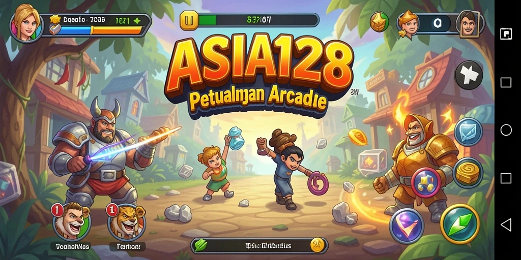 Screenshot menunjukkan keseruan gameplay ASIA128 dengan tantangan arcade.