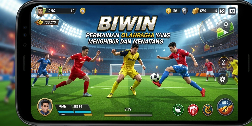 Tampilan gameplay menarik dari BIWIN yang penuh aksi olahraga.