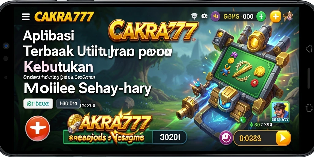 Tampilan utama CAKRA777 dengan berbagai fitur utilitas.