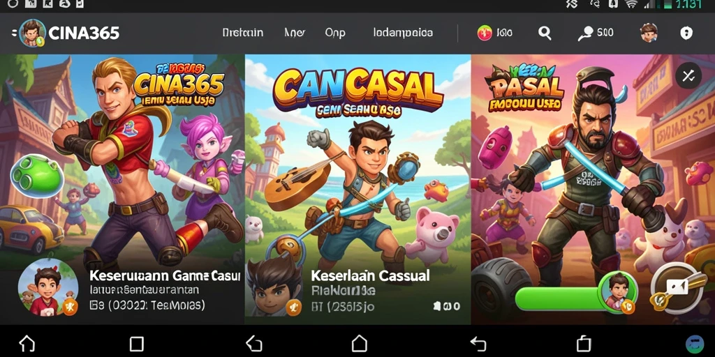 Tangkapan layar gameplay CINA365 yang menunjukkan aksi mengasyikkan dalam permainan casual.