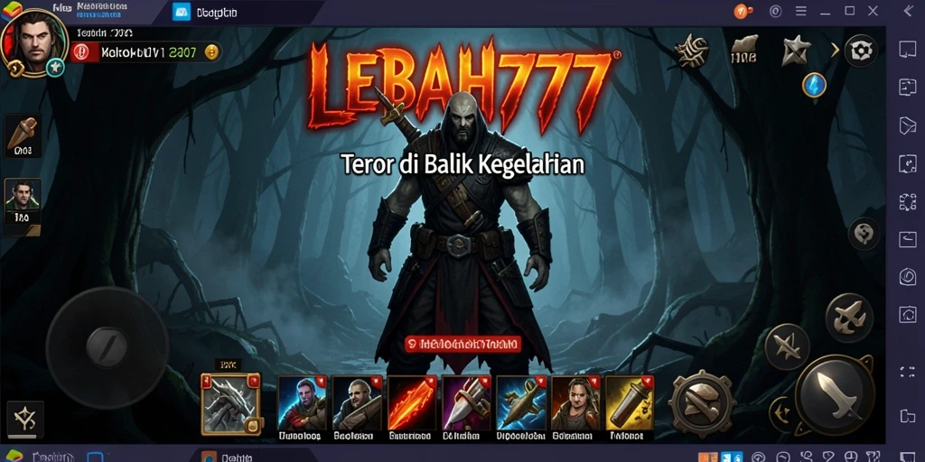 Tampilan mengerikan dalam gameplay LEBAH777 yang mendebarkan.