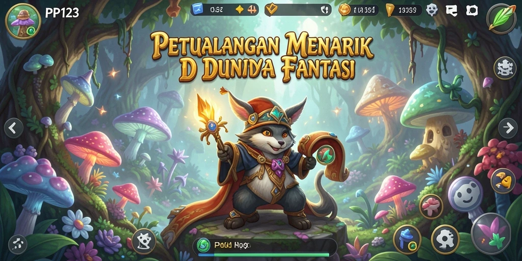 Tampilan gameplay menarik dari PP123 yang menampilkan aksi petualangan seru.
