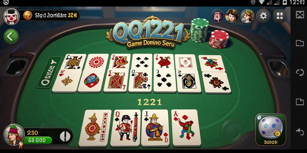 Tampilan gameplay seru dalam QQ1221 yang mendebarkan.