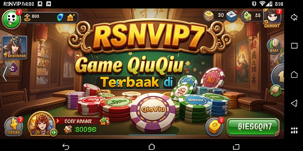 Screenshot menunjukkan aksi mendebarkan permainan QiuQiu di RSNVIP7.