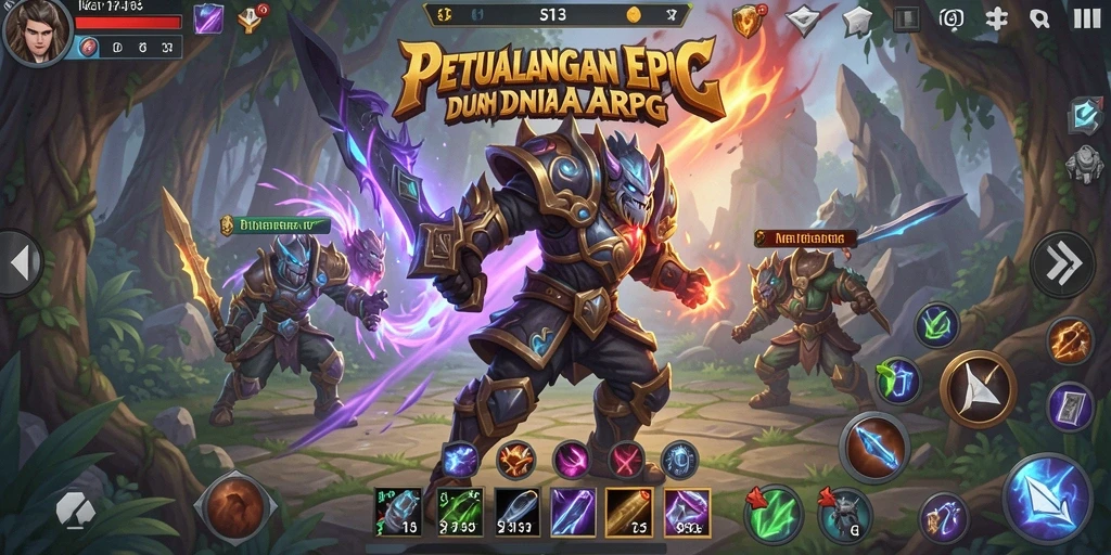 Tangkapan layar gameplay S13 yang menampilkan aksi seru dalam dunia ARPG.