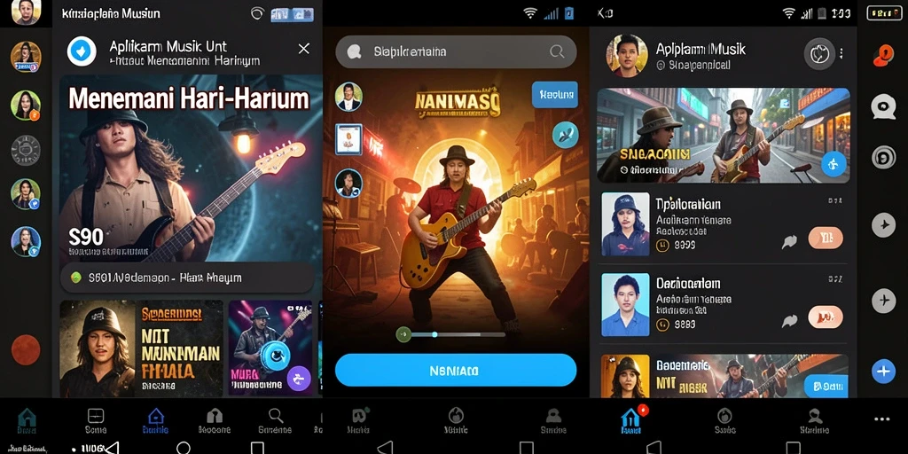 Tampilan gameplay S80 yang menyenangkan dengan berbagai instrumen musik.