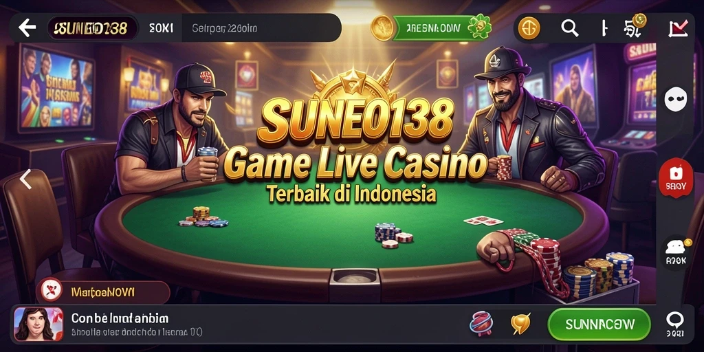 Tampilan gameplay Live Casino yang menarik dan interaktif di SUNEO138.