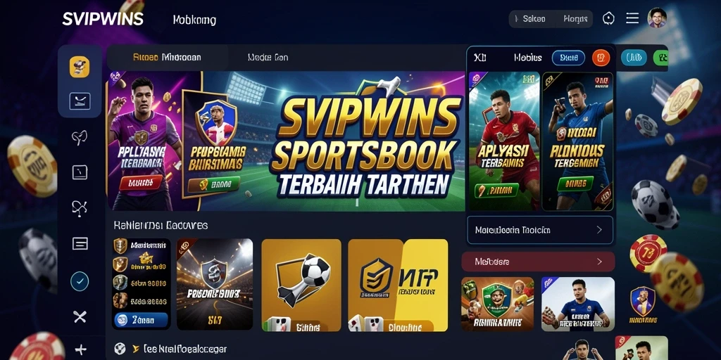 Tampilan gameplay <strong>SVIPWINS</strong> dengan fitur taruhan olahraga yang menarik.